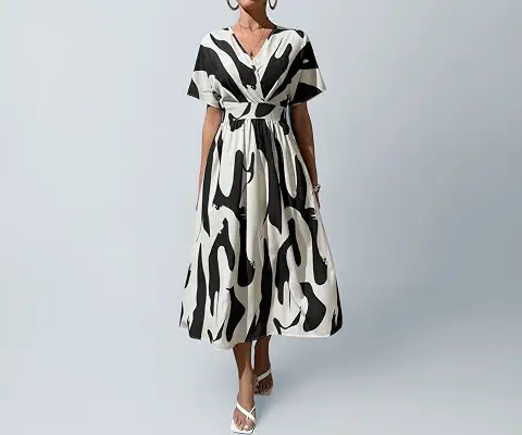 Printed Maxi Dress